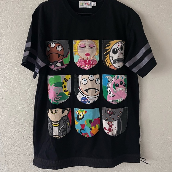 Devil Nut Mens Shirt Pockets Cotton Heavy - Picture 1 of 9